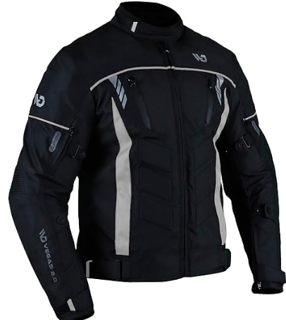 Men’s Textile Motorcycle Jacket, All-Season Biker Jacket, CE Armored, Waterproof, & Protective Motorcycle Jackets with Air Vent Zippers